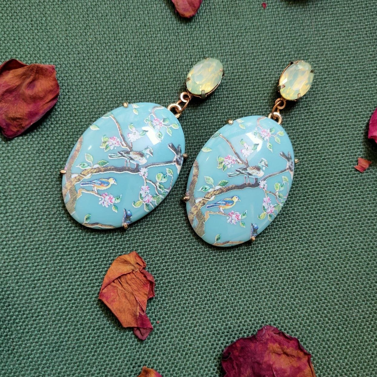 Bird Dangler Earrings Zayn Luxury Jewellery