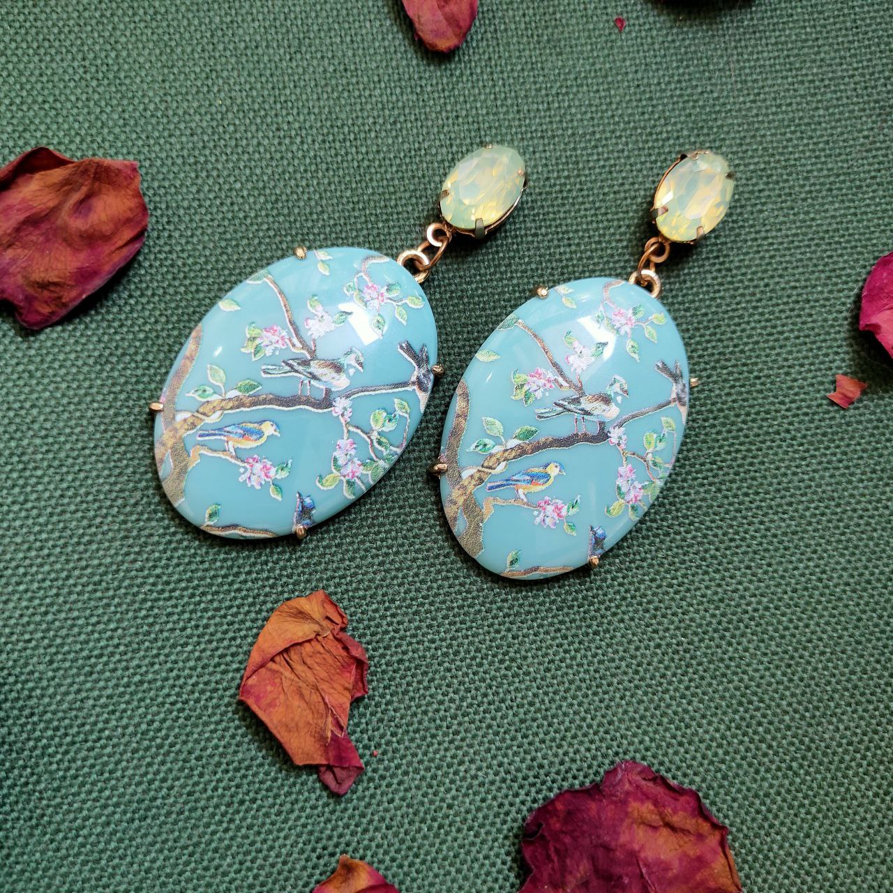 Bird Dangler Earrings Zayn Luxury Jewellery