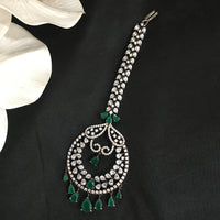 Thumbnail for Emerald Diamond Maang Tika Zayn Luxury Jewellery