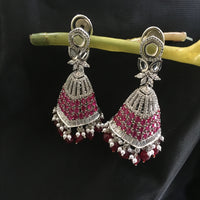Thumbnail for Gold Ruby Dangler Earrings Zayn Luxury Jewellery