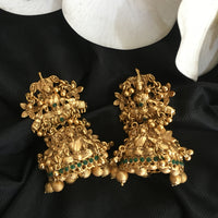 Thumbnail for Temple Jhumka Earrings Zayn Luxury Jewellery
