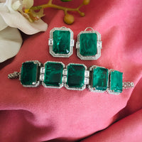 Thumbnail for Emerald Choker Necklace Zayn Luxury Jewellery