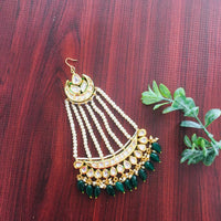 Thumbnail for Kundan Emerald Pearl Passa Zayn Luxury Jewellery