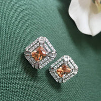 Thumbnail for Bronze Princess Stud Earrings Zayn Luxury Jewellery