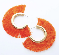 Thumbnail for Big Circuit Grace Tassel Earrings Zayn Luxury Jewellery