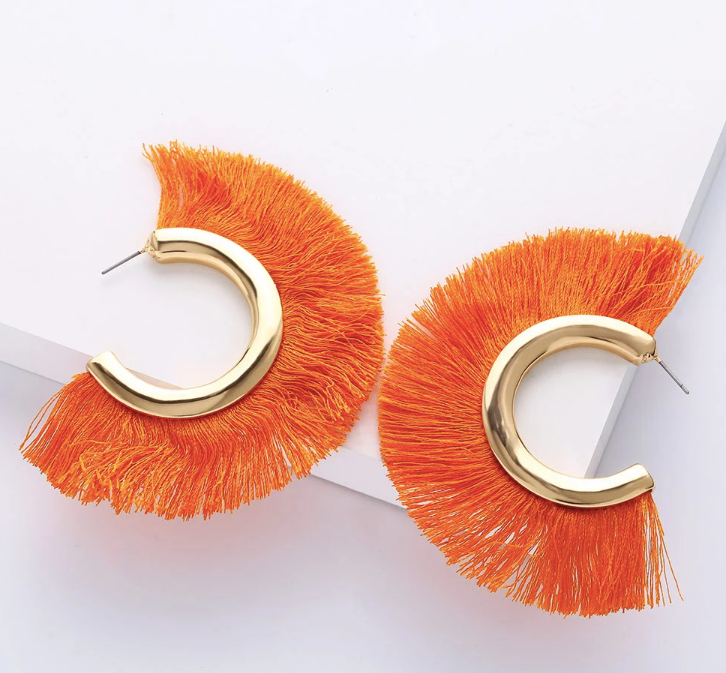Big Circuit Grace Tassel Earrings