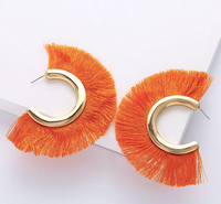 Thumbnail for Big Circuit Grace Tassel Earrings