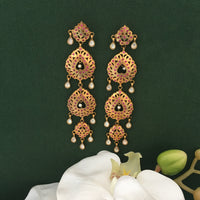 Thumbnail for Jadau Kundan Dangler Earrings Zayn Luxury Jewellery