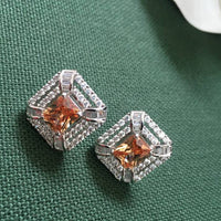 Thumbnail for Bronze Princess Stud Earrings Zayn Luxury Jewellery