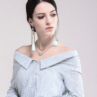 Thumbnail for Tassel Dangler Earrings Zayn Luxury Jewellery