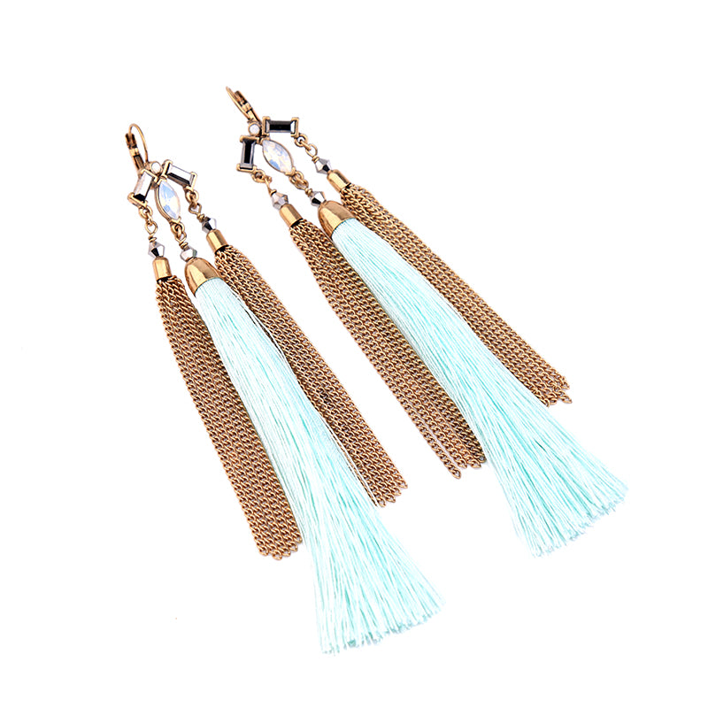 Tassel Dangler Earrings Zayn Luxury Jewellery