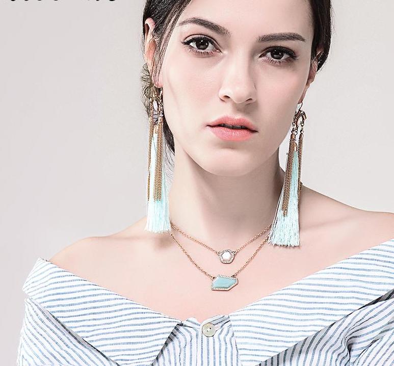 Tassel Dangler Earrings Zayn Luxury Jewellery