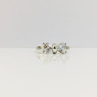 Thumbnail for 925 Diamond Bow Silver Ring