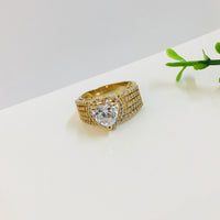 Thumbnail for 925 Heart Band Silver Ring