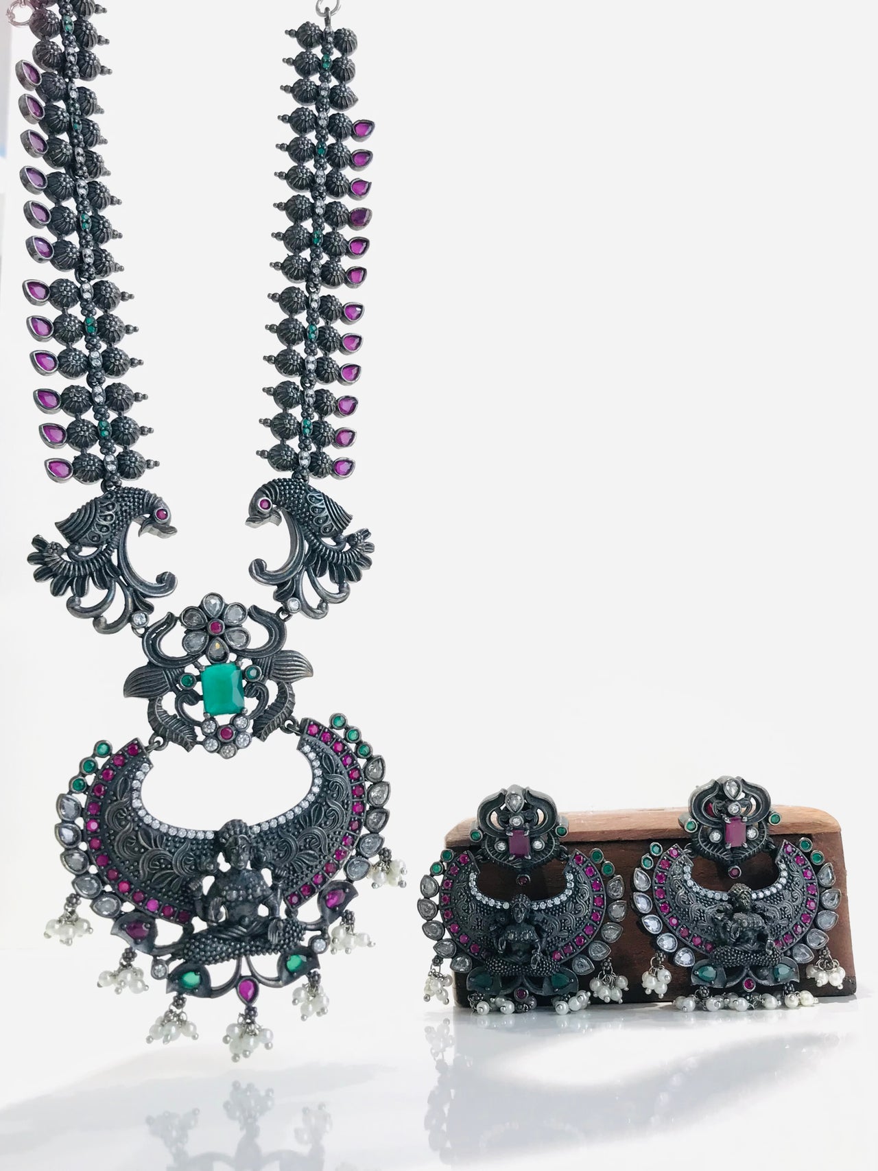 Laxmi Ji Oxidise Necklace Set