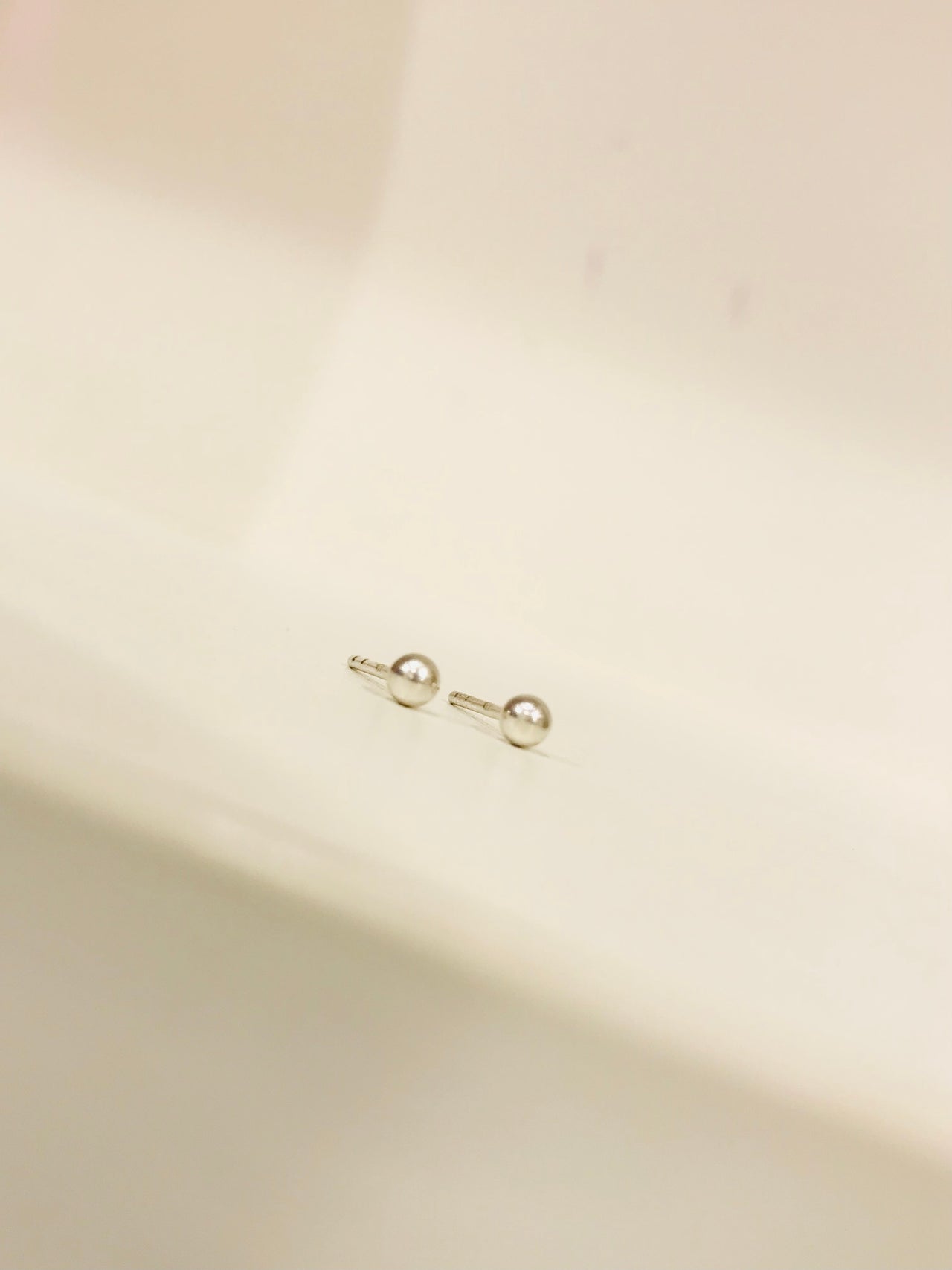 925 Silver Small Ball Stud Earrings