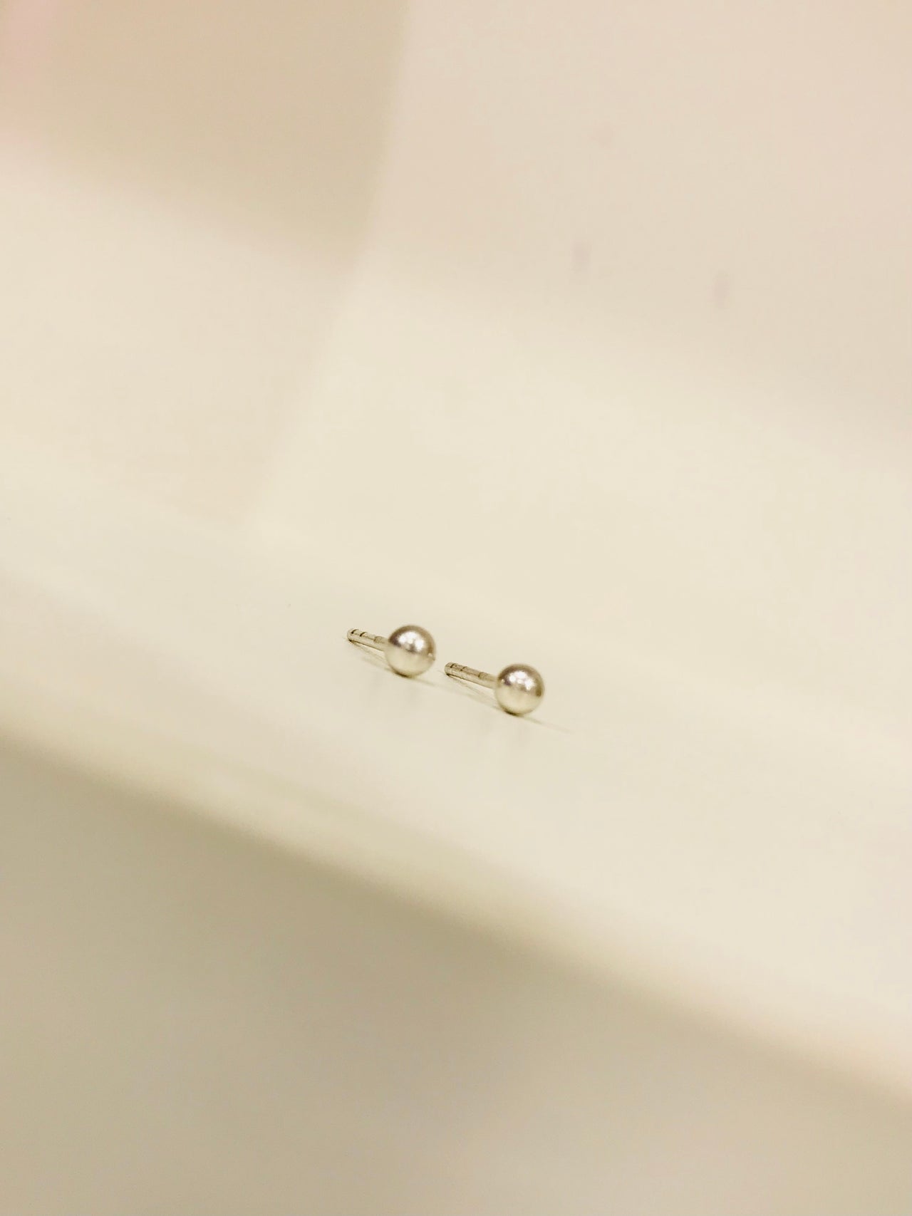 925 Silver Small Ball Stud Earrings