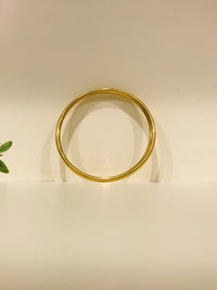 Thumbnail for 925 Silver Plain Gold Plated Bangle