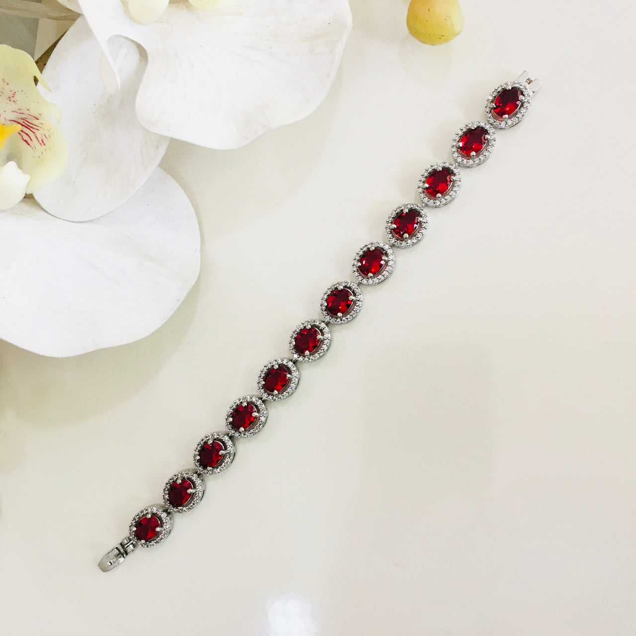 Buy Original Ruby with Zoisite Stone Bracelet