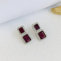 Thumbnail for Ruby Doublet Earrings Zayn Luxury Jewellery