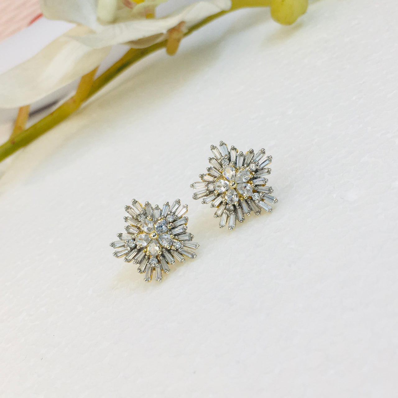 Buy Star Studded Diamond Earrings Online | ORRA