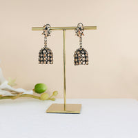 Thumbnail for Bronze Dangler Jhumki Earrings Zayn Luxury Jewellery