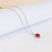 Thumbnail for Ruby Solitaire Neck Chain Zayn Luxury Jewellery