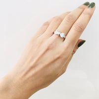 Thumbnail for 925 Diamond Bow Silver Ring