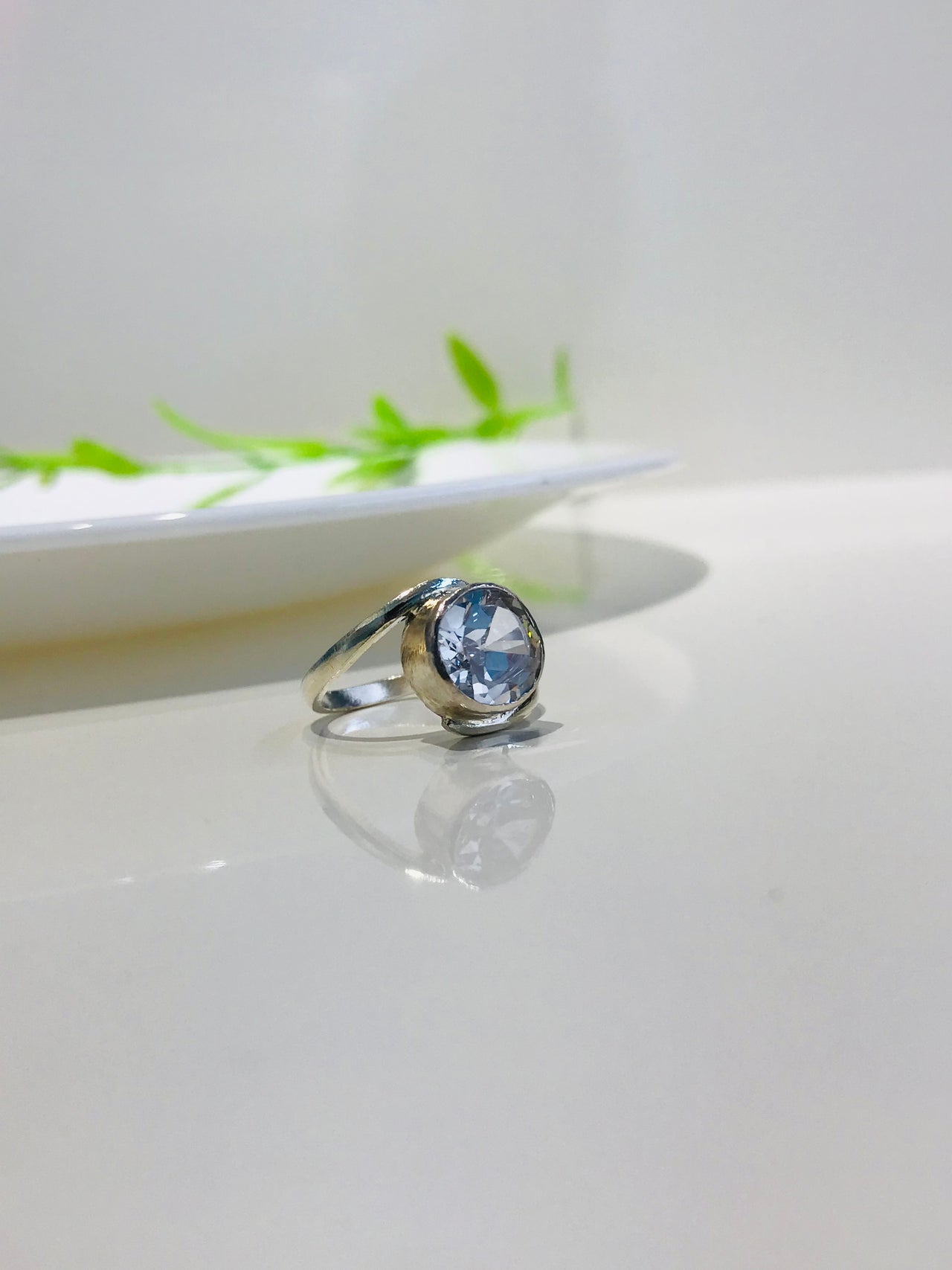 925 Silver Moonlit Radiance Ring