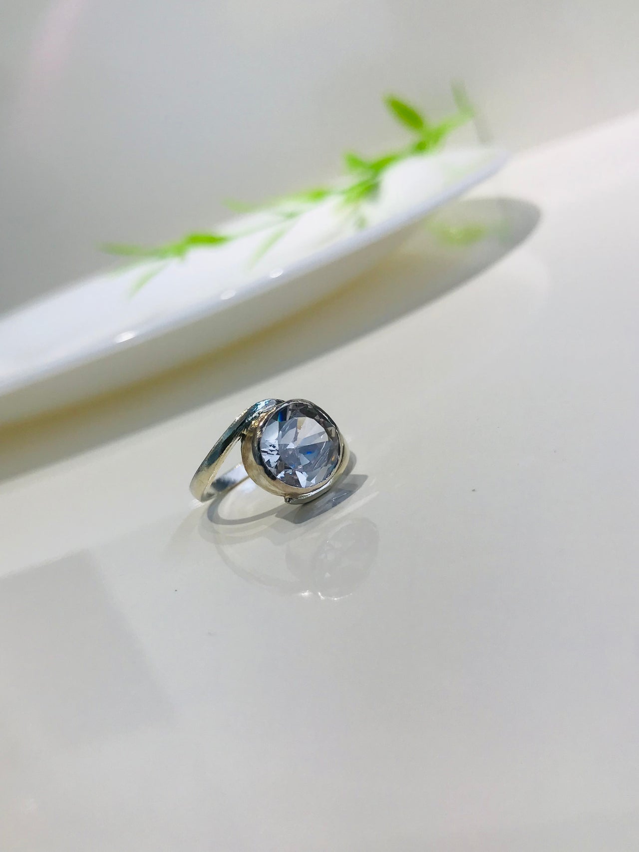 925 Silver Moonlit Radiance Ring