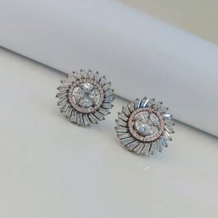 Chakra Diamond Stud Earrings Zayn Luxury Jewellery