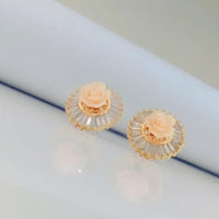 Thumbnail for Resin Flower Stud Earrings Zayn Luxury Jewellery