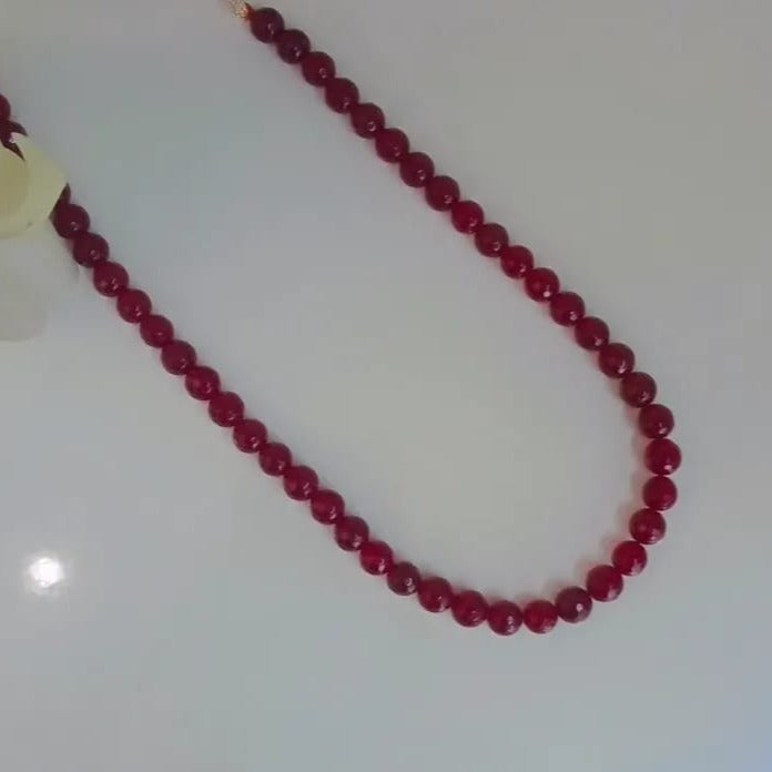 Ruby Pearl String Necklace Zayn Luxury Jewellery