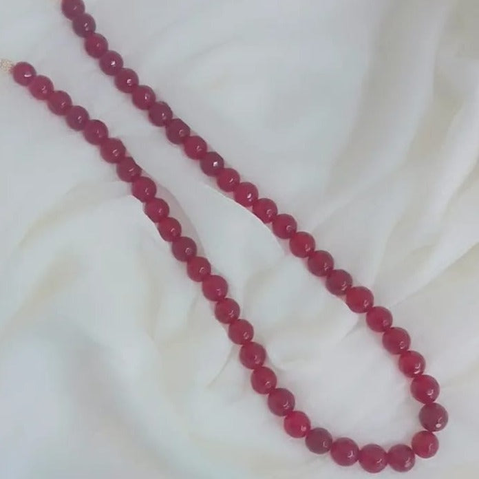 Ruby Pearl String Necklace Zayn Luxury Jewellery