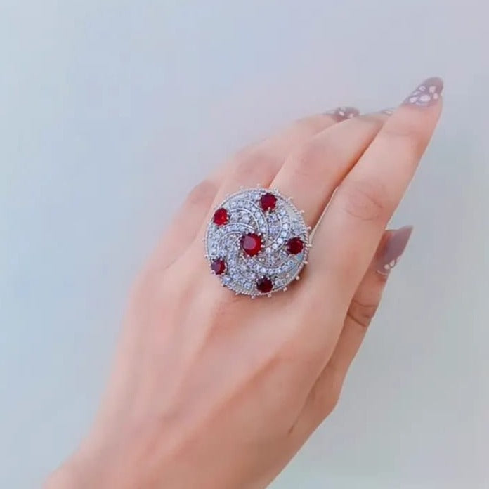 Ruby Cocktail Ring Zayn Luxury Jewellery