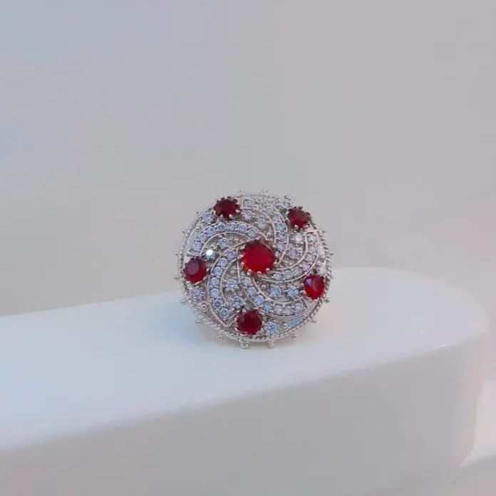 Ruby Cocktail Ring Zayn Luxury Jewellery