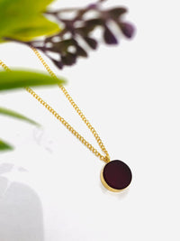 Thumbnail for Maroon Round Stone Chain