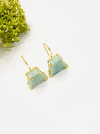 Thumbnail for Green Stone Huck Earrings