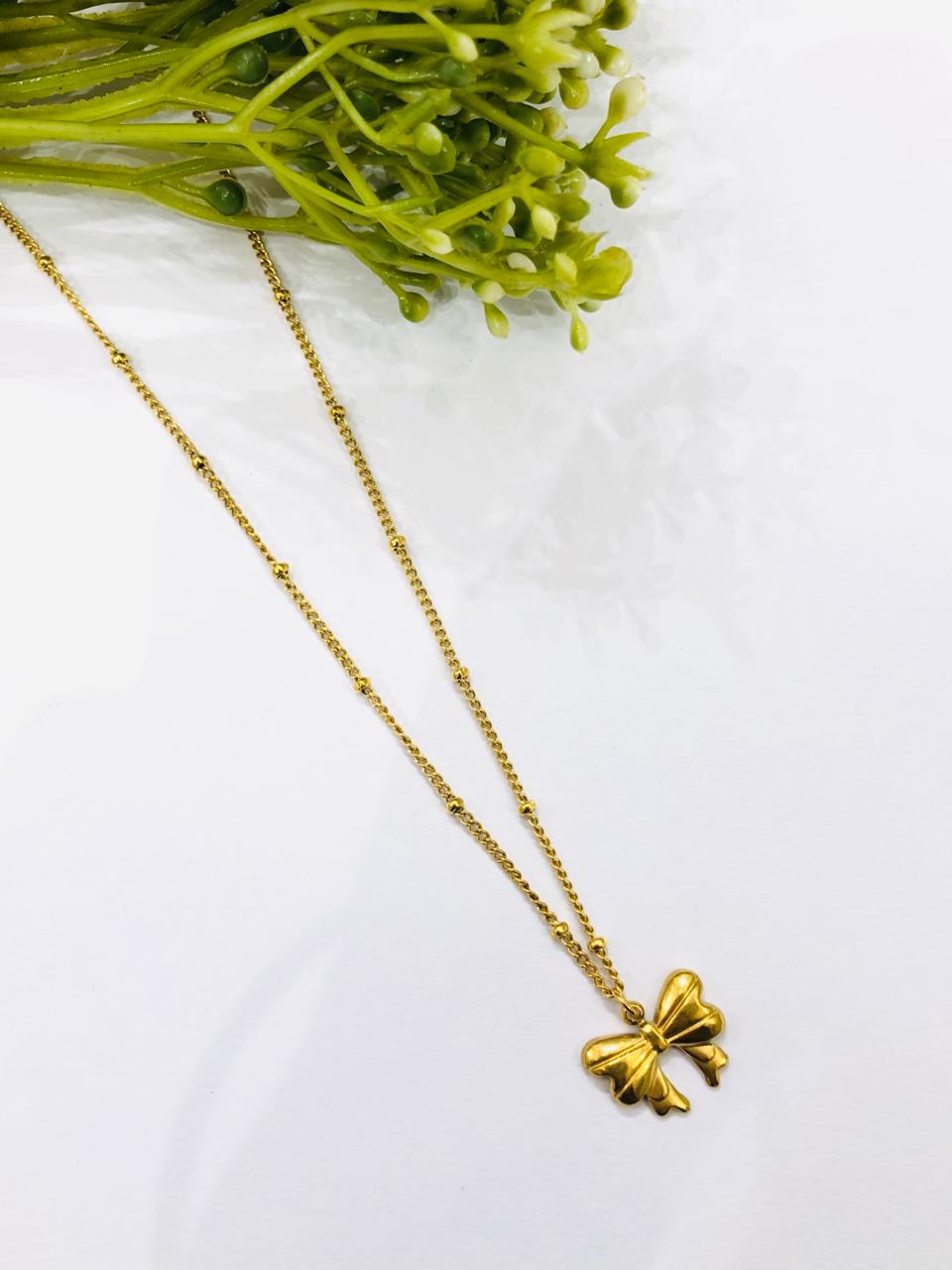 Golden Bow Beads Chain
