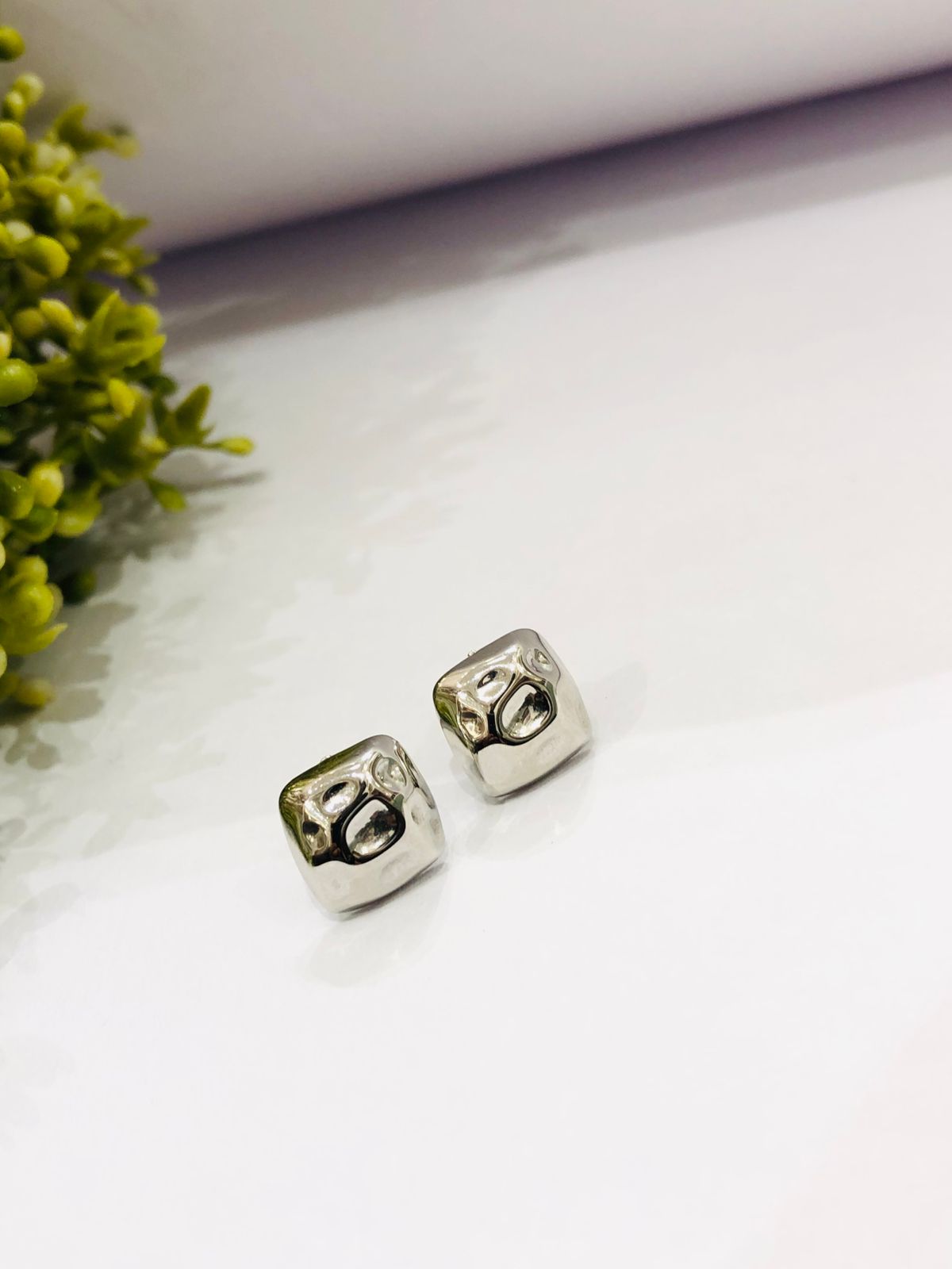 Square Nugget Earrings
