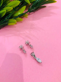 Thumbnail for 925 Silver Leaf Pendant Set