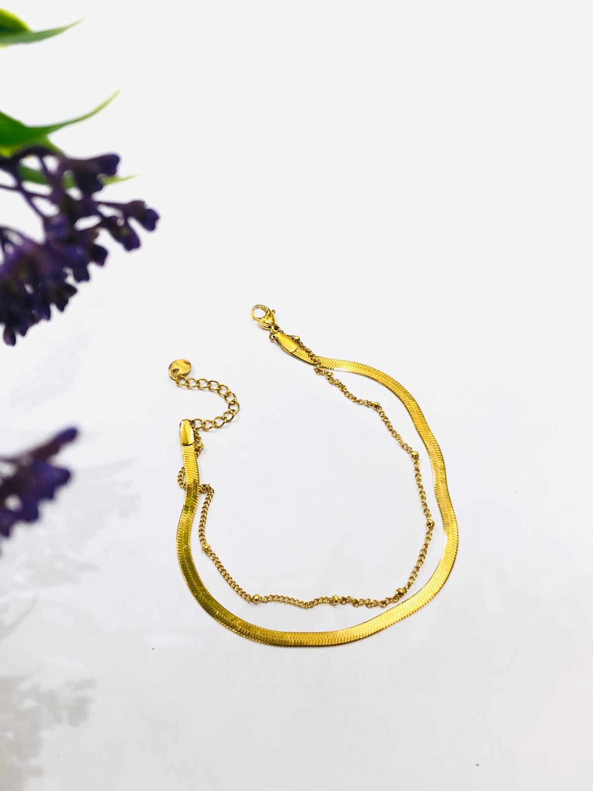 Golden Snake Anklet