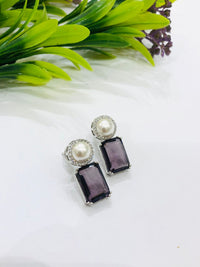 Thumbnail for Purple Pearl Earrings