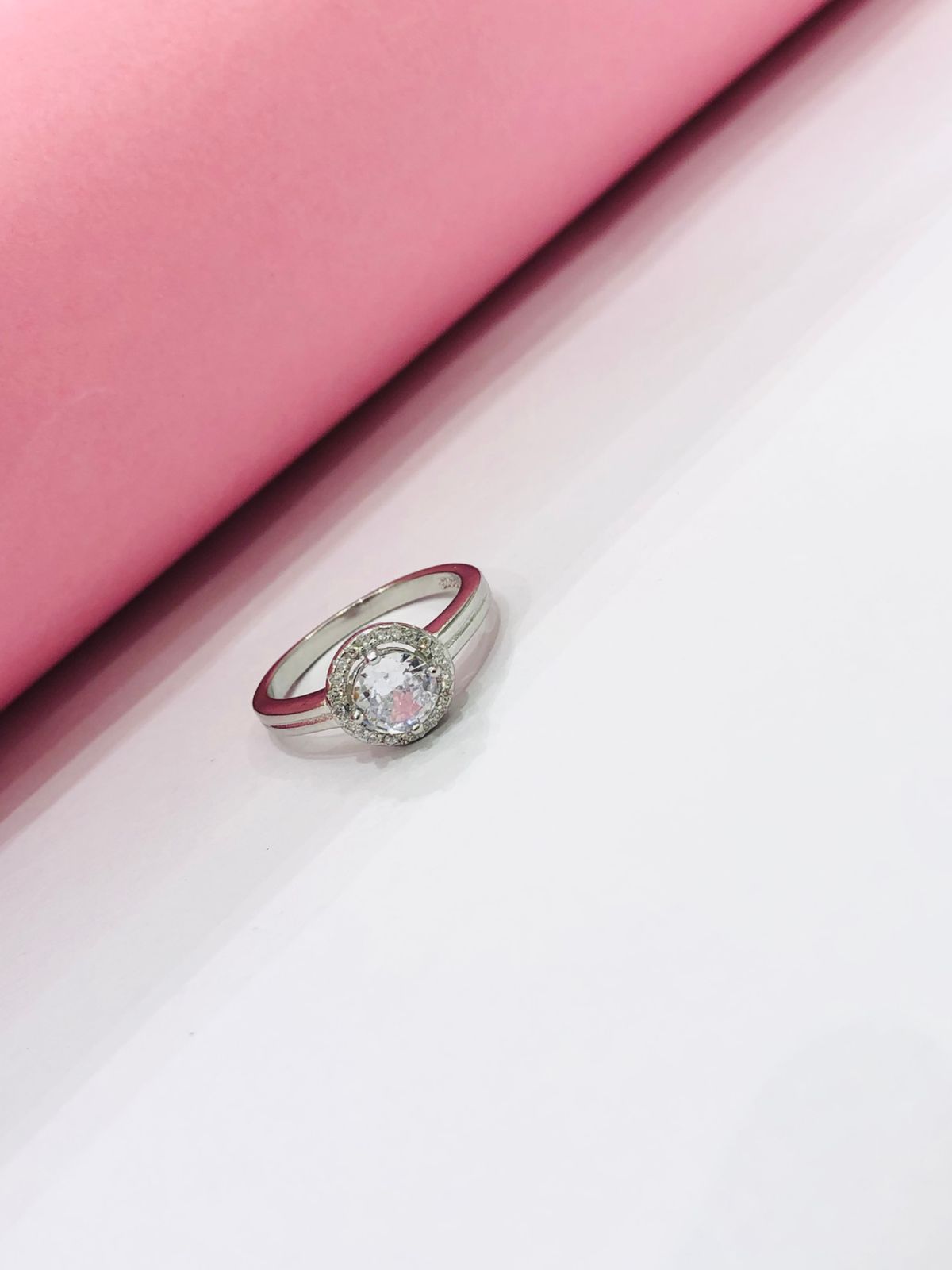 925 Silver Halo Ring