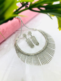 Thumbnail for Line Diamond Necklace Set