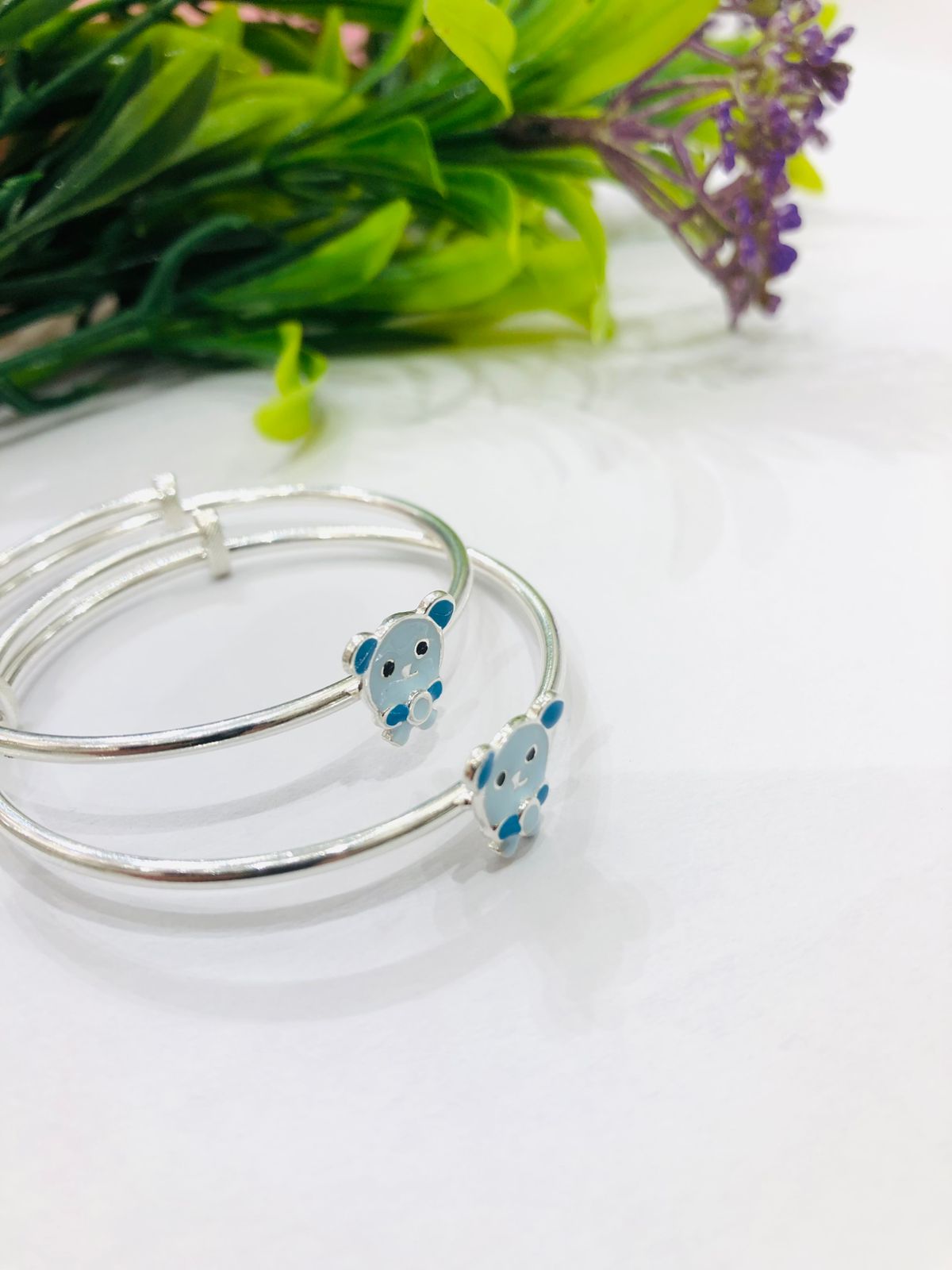 925 Silver Teddy Baby Bracelet