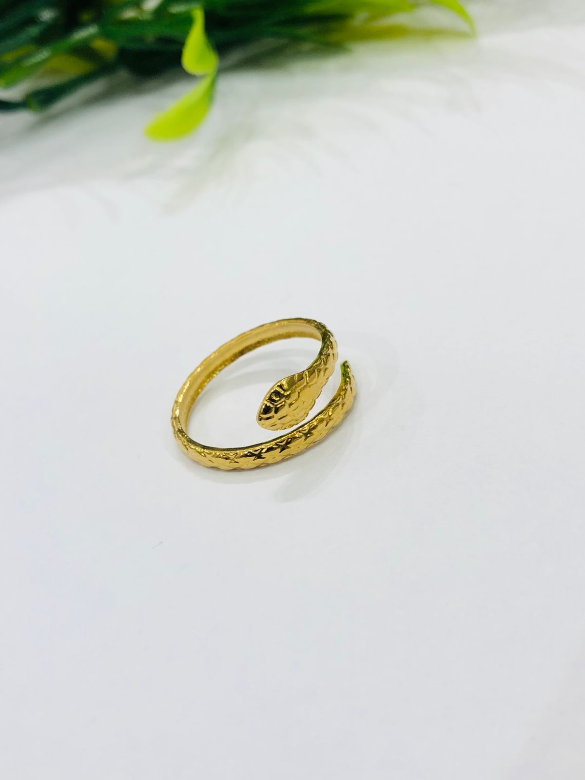 Sleek Small Snake Ring
