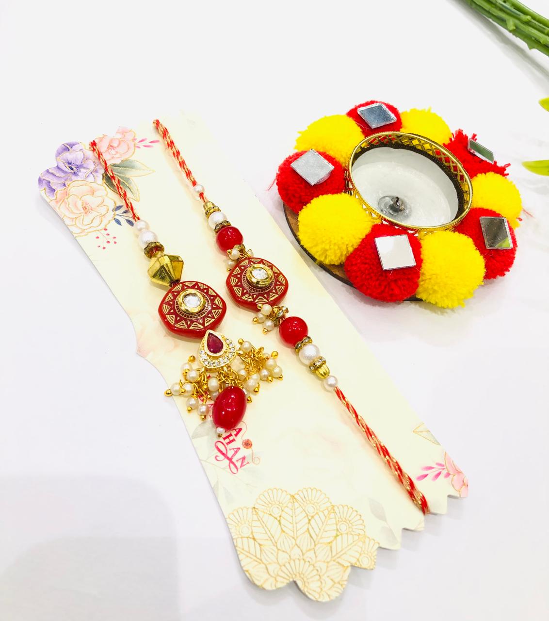 Ruby Polki Rakhi
