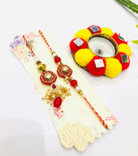 Thumbnail for Ruby Polki Rakhi