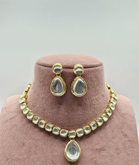 Thumbnail for Classic Polki Necklace Set